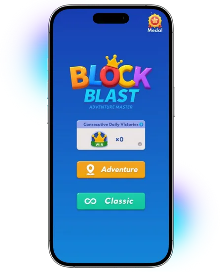 block blast mod apk home screen